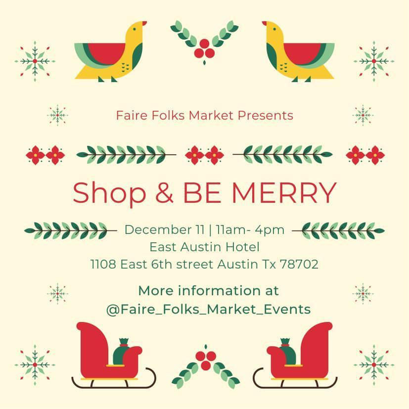 Faire Folks Market – Dec. 11 @ East Austin Hotel