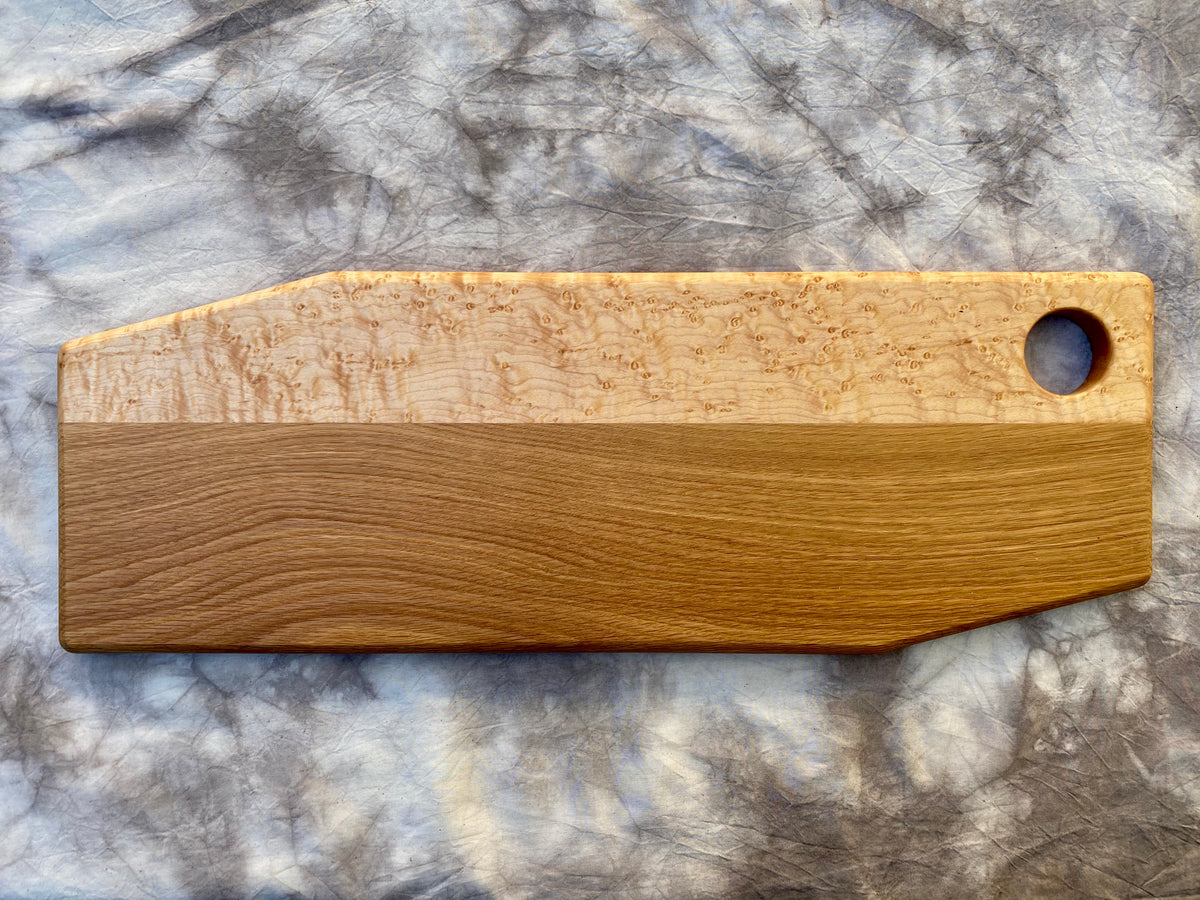 birdseye maple & white oak, large charcuterie board – Fleming and